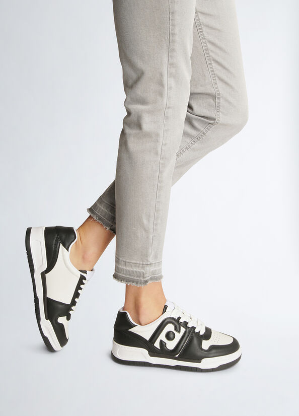 Sneakers basket con maxi logo