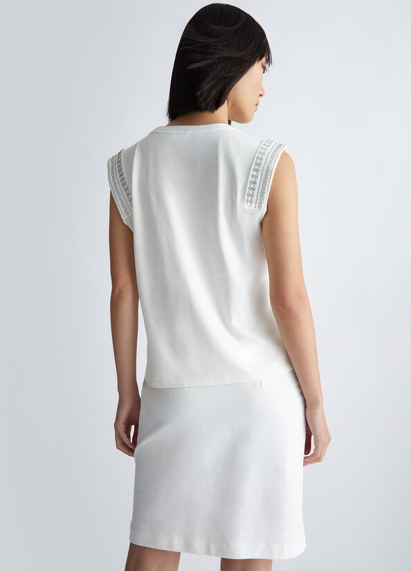 Top con strass
