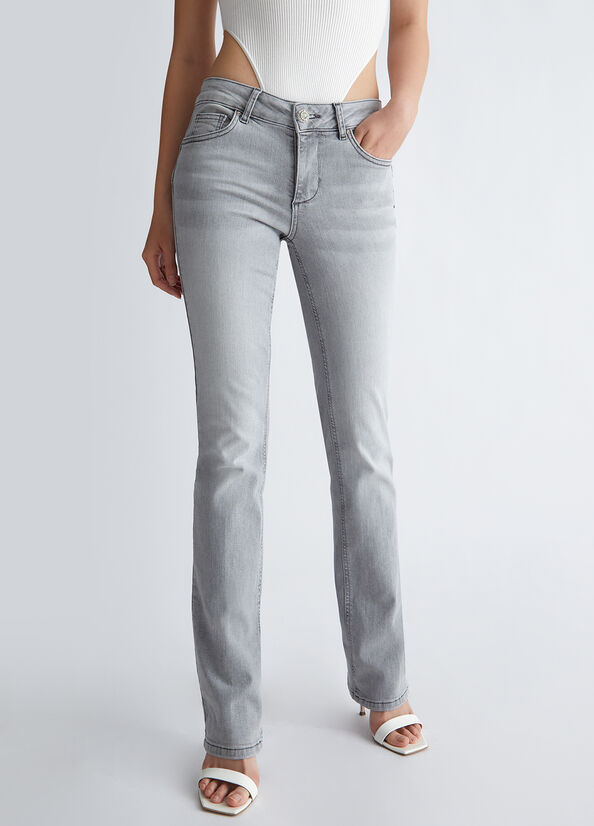 Jeans bootcut in denim stretch