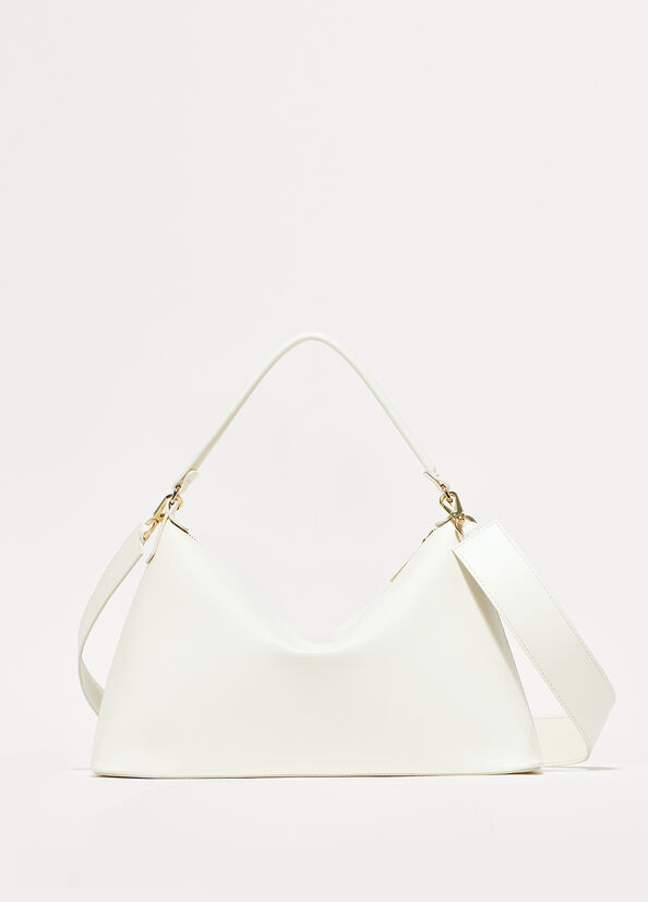 Borsa hobo large in vera pelle