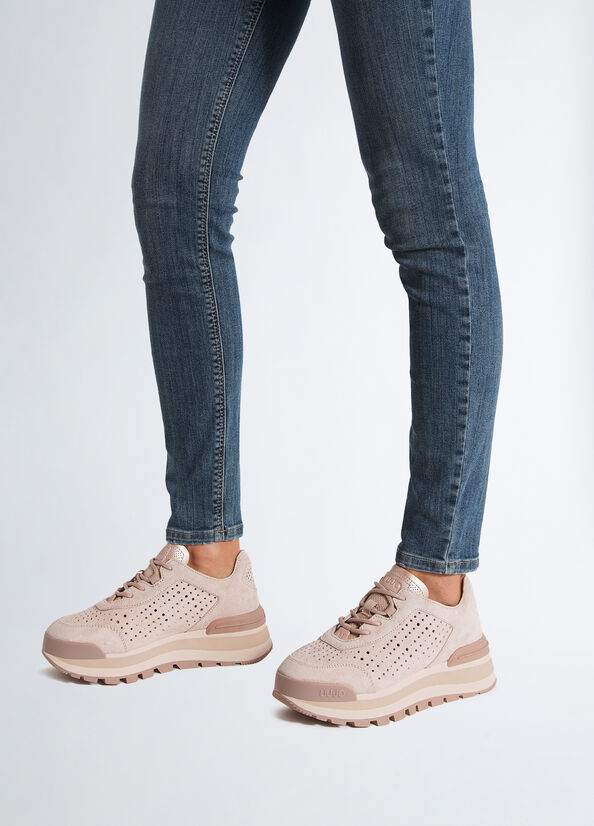 Sneakers platform traforata