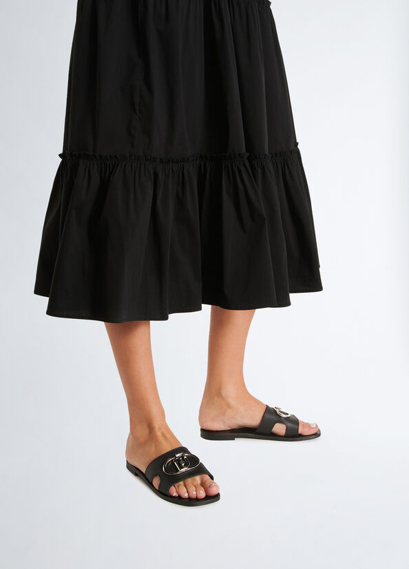Ciabatte flat con logo