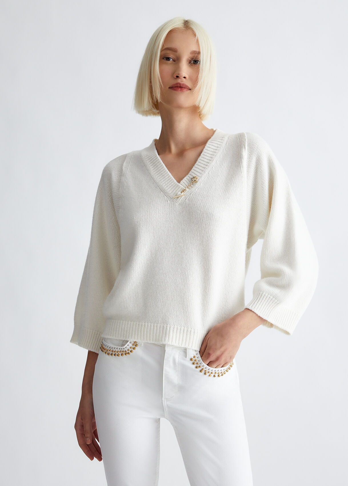 Cashmere wool blend jumper