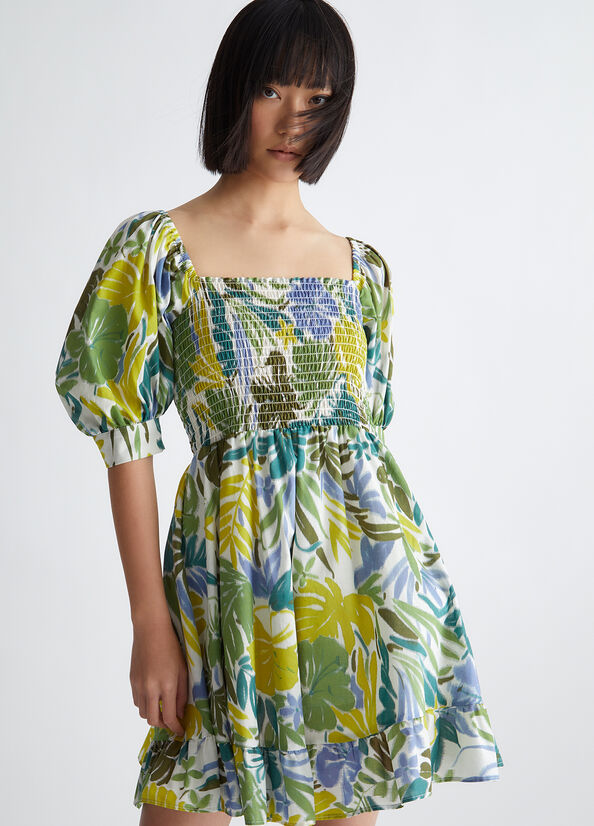 Vestito floreale in cotone