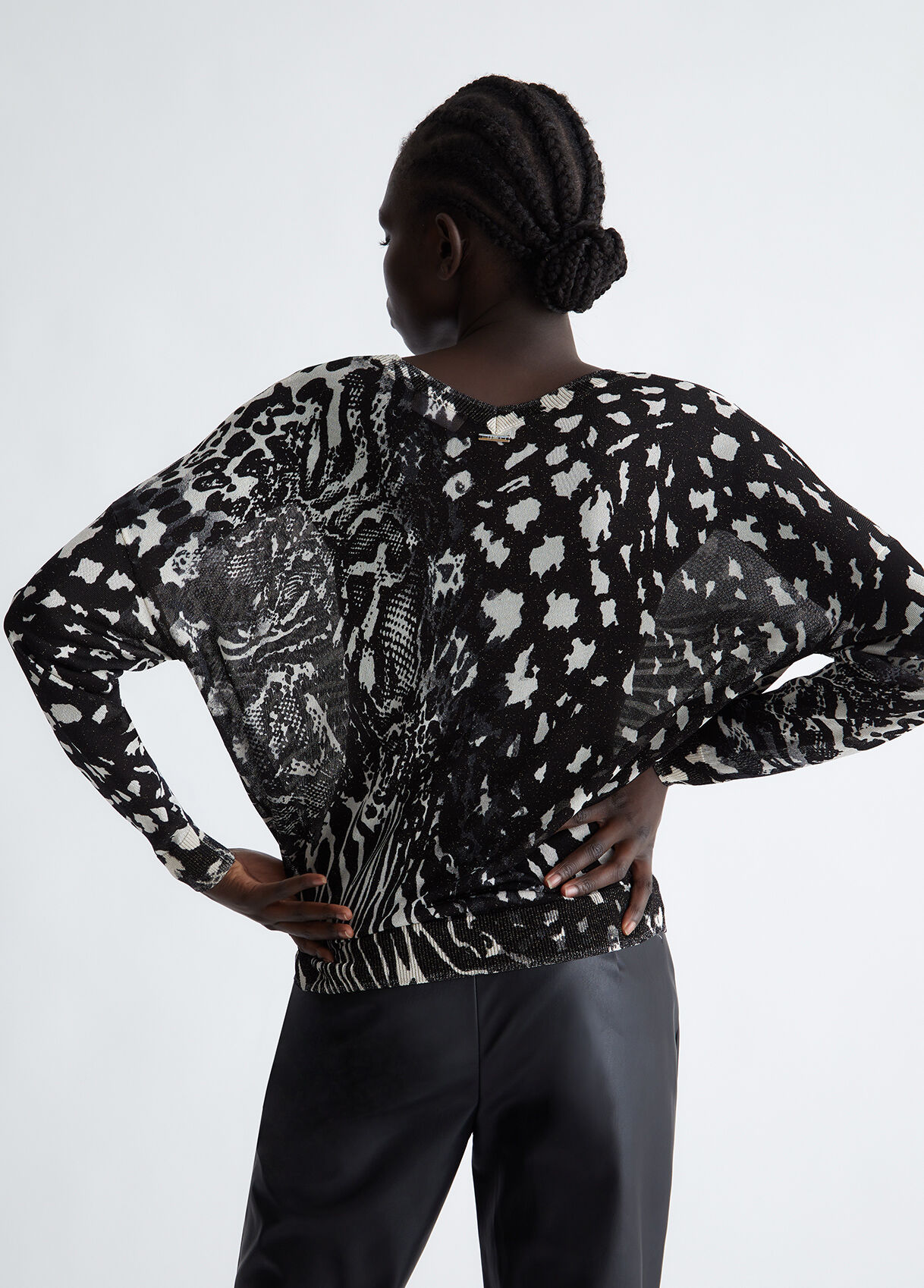 Animal print jumper