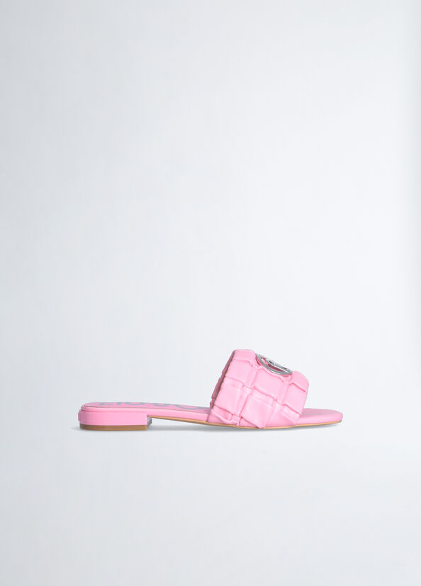Sandali flat con logo
