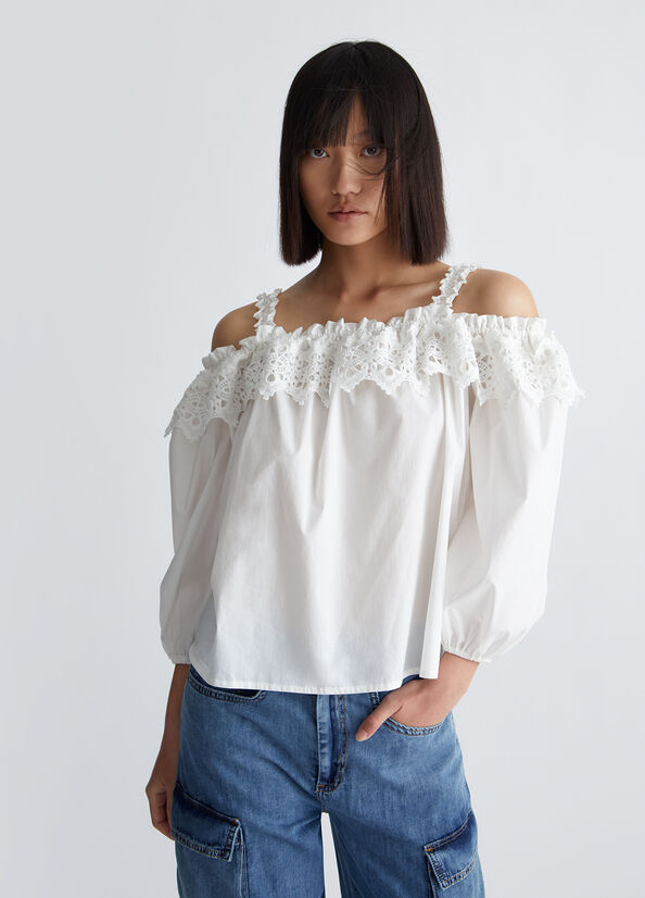 Blusa con pizzo
