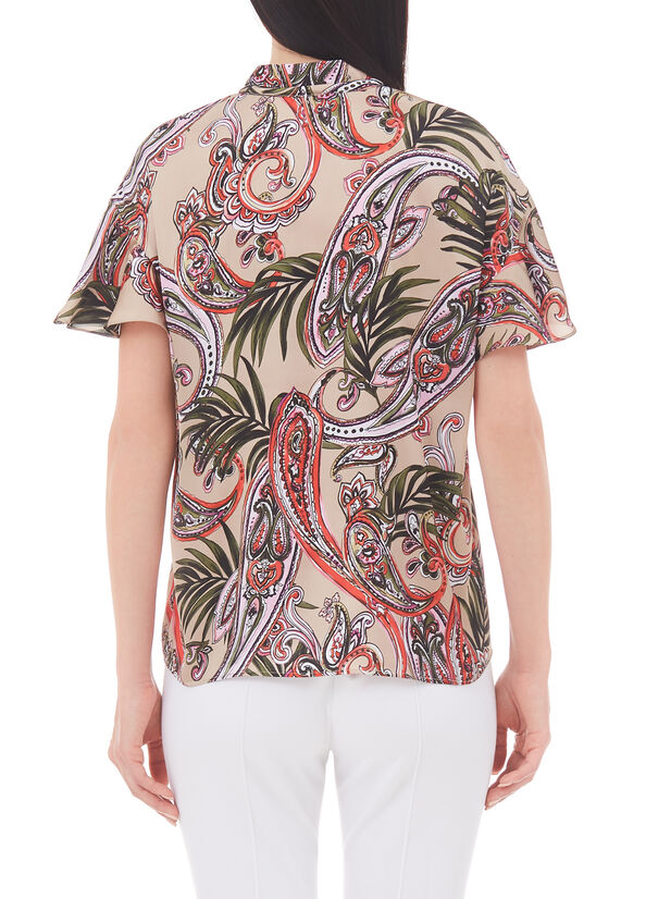 Blusa con catena gioiello