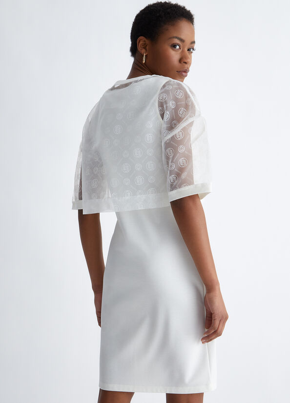 Vestito con stampa monogram