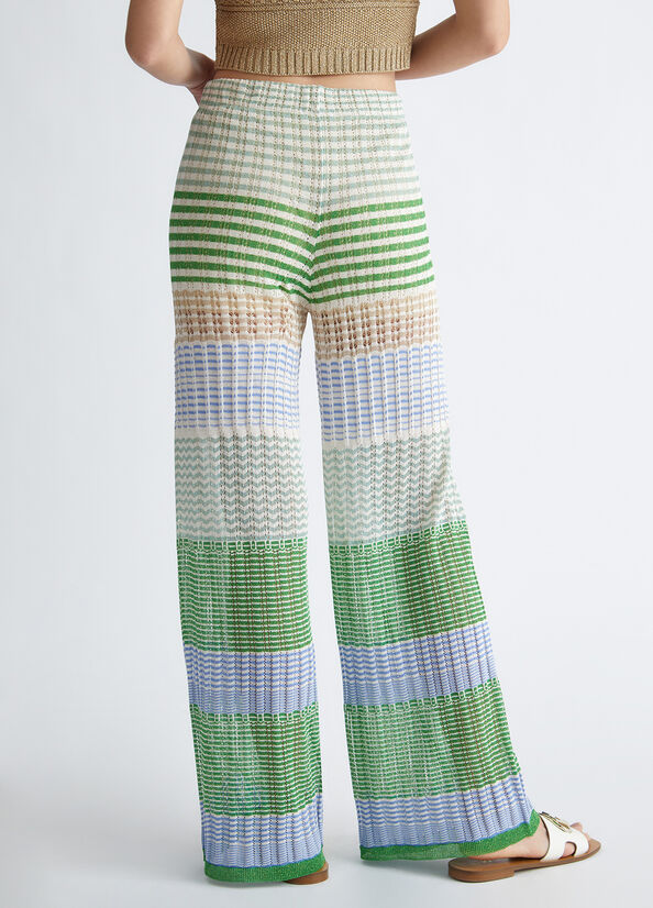 Pantalone a palazzo in maglia