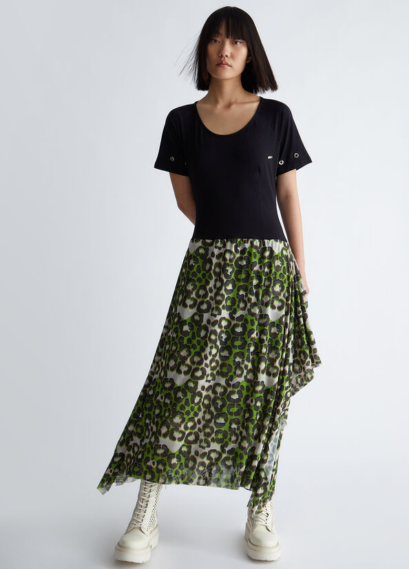 Vestito con stampa animalier