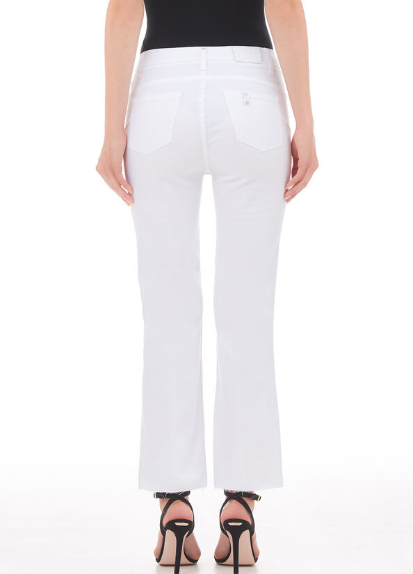 Pantalone flare con bottone