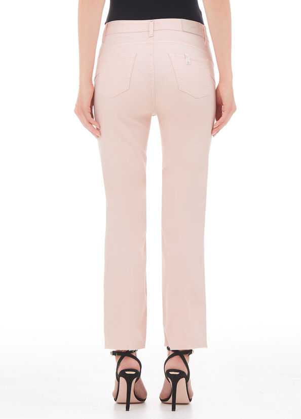 Pantalone bootcut con bottoni gioiello