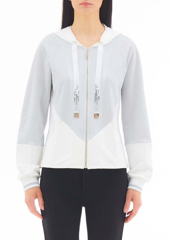 Felpa con zip e cappuccio