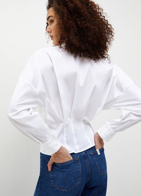 Camicia in cotone stretch