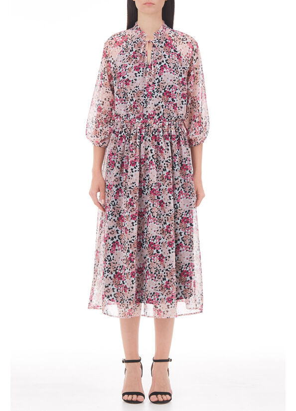 Vestito midi in georgette