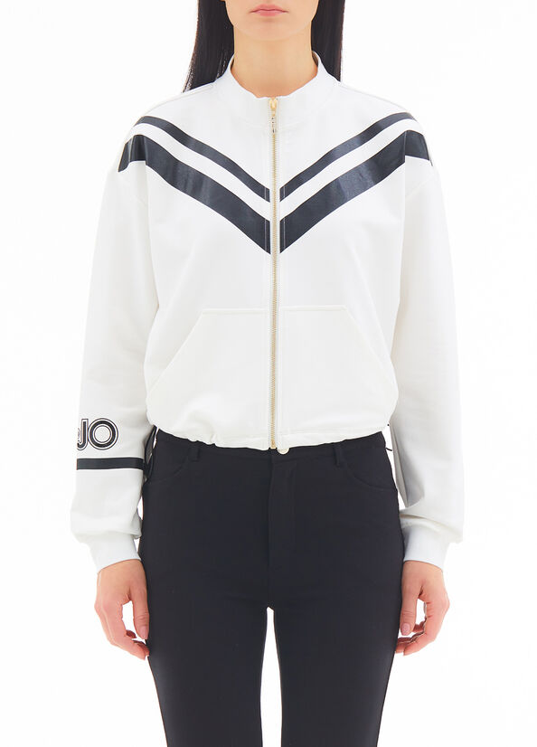 Felpa ecosostenibile con zip