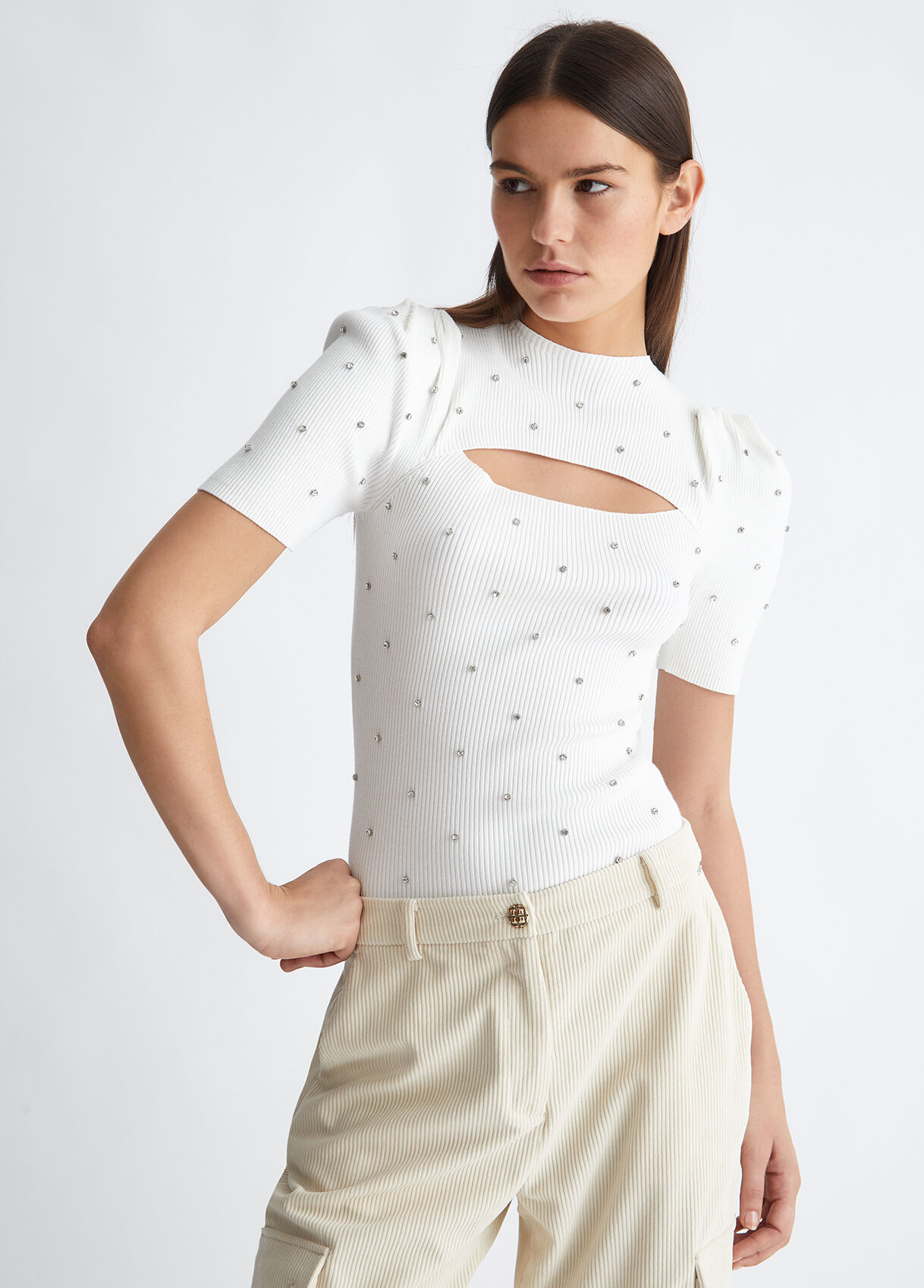 Liu Jo Better jumper with rhinestones
