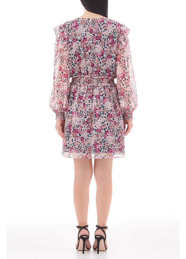 Vestito corto a fiori