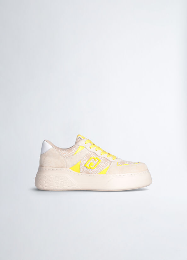 Sneakers con stampa monogram