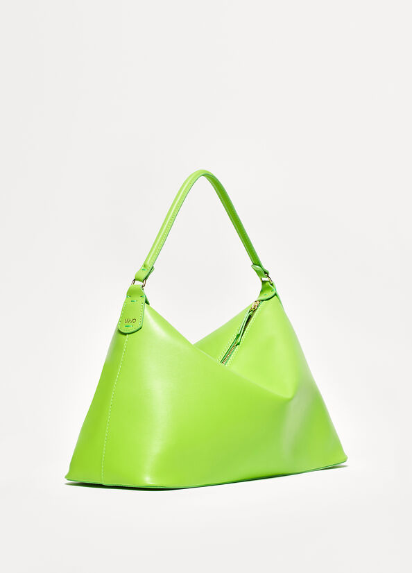 Borsa hobo large in vera pelle