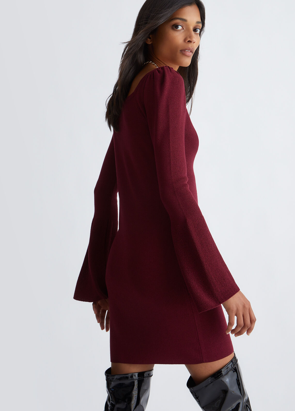Eco-friendly knit dress