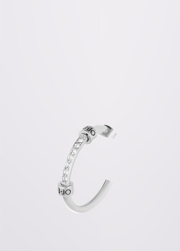 Orecchino singolo con strass