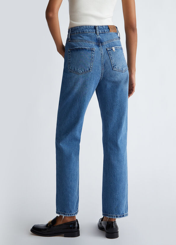 Jeans straight cropped