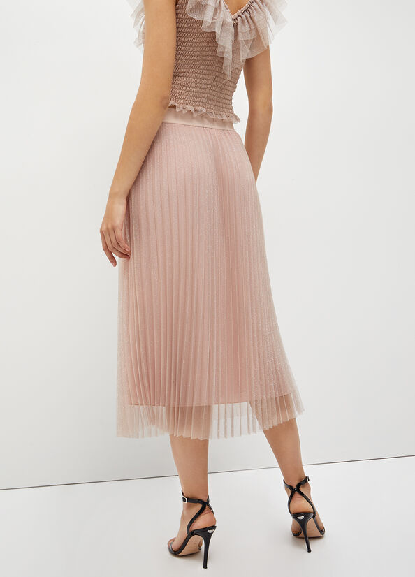 Gonna plissé in tulle