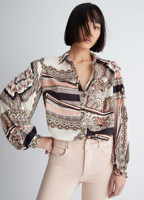 Camicia con stampa foulard