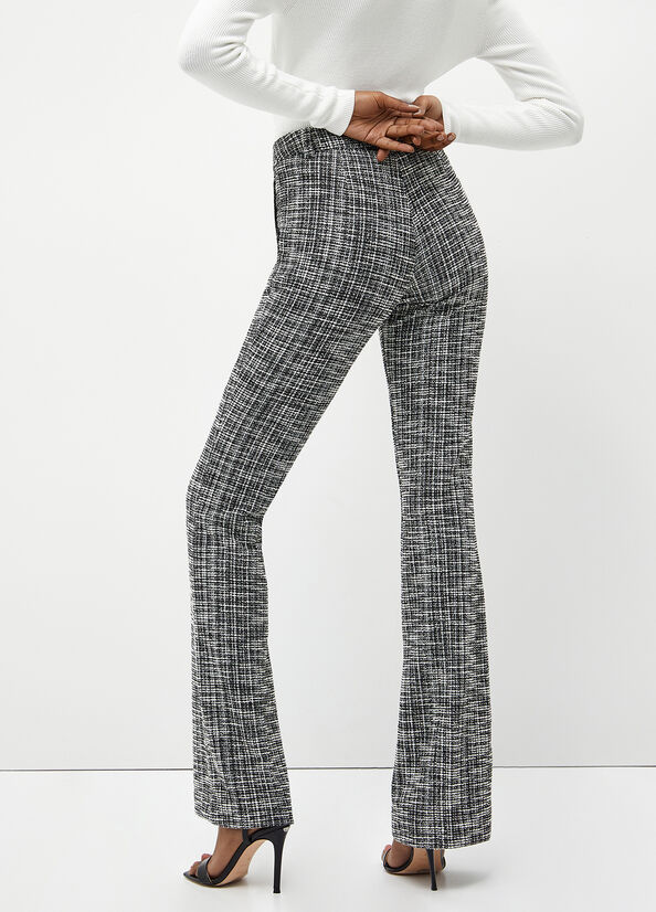 Pantaloni check in stuoia