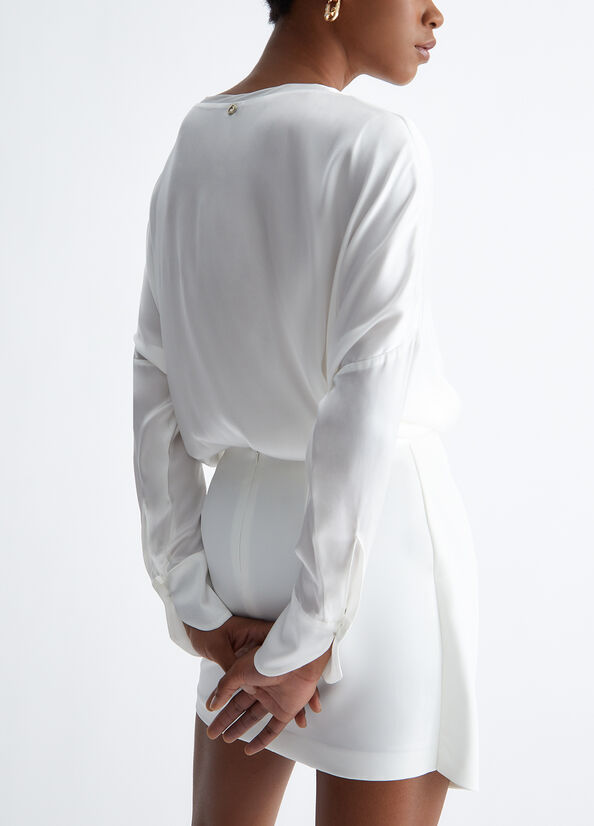 Blusa in misto seta