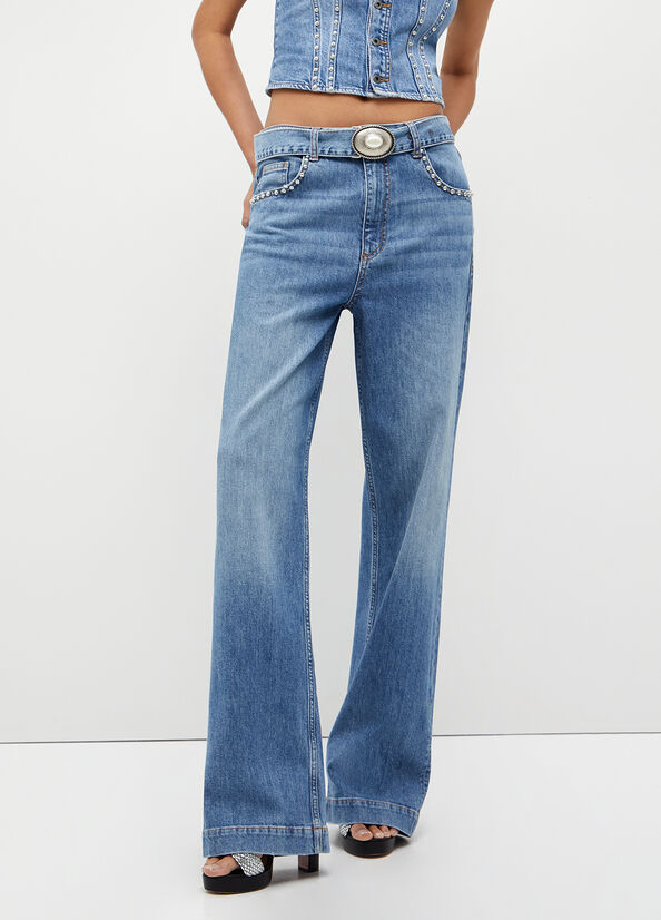 Jeans flare ecosostenibile