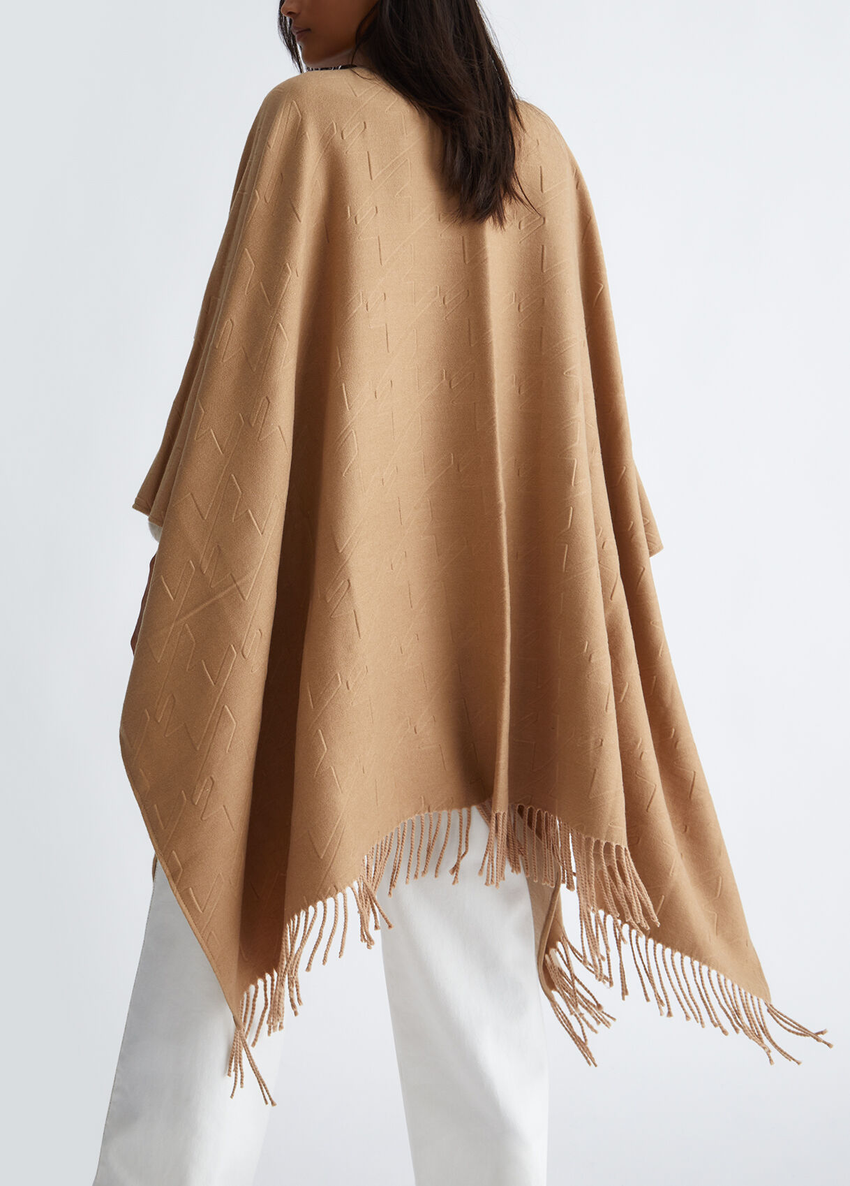Poncho with logo