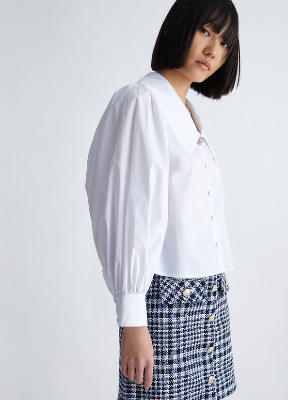 Camicia con colletto peter pan
