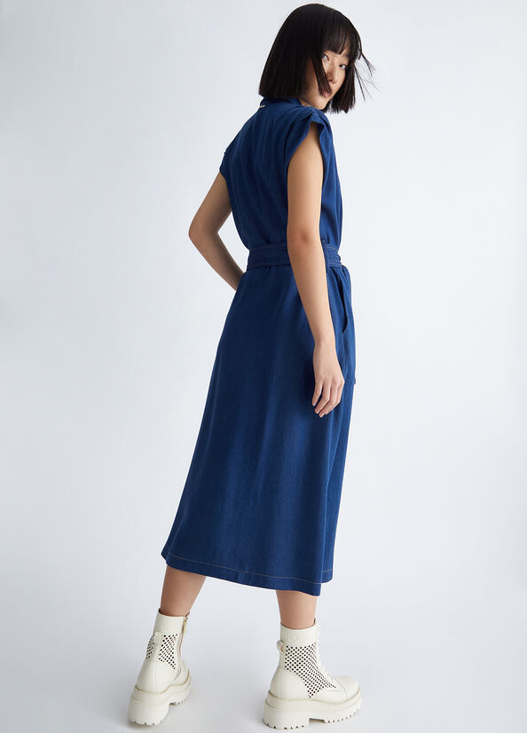 Vestito chemisier in denim