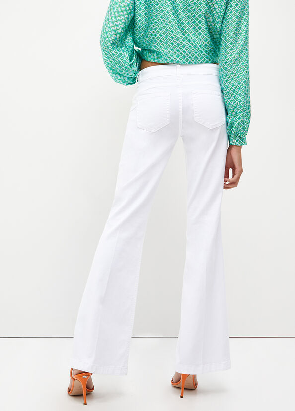 Jeans flare in denim stretch