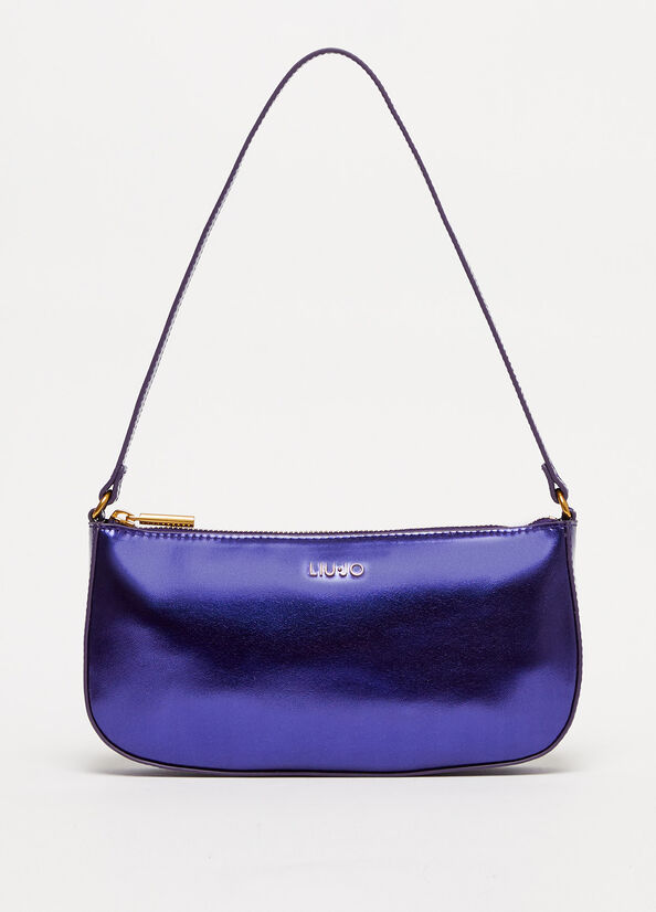 Borsa a mano laminata con logo