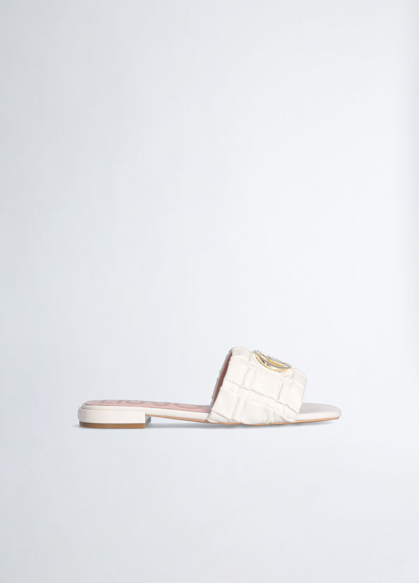 Sandali flat con logo