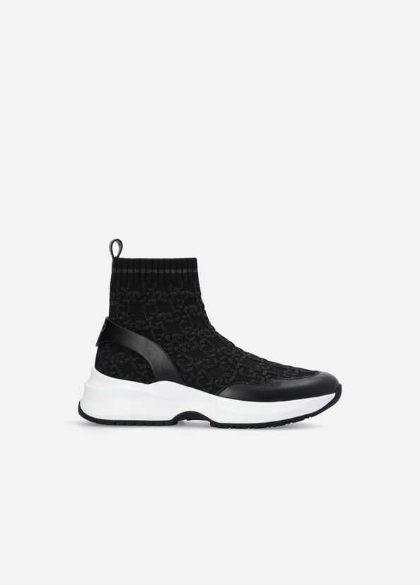 Sock sneakers con monogram jacquard