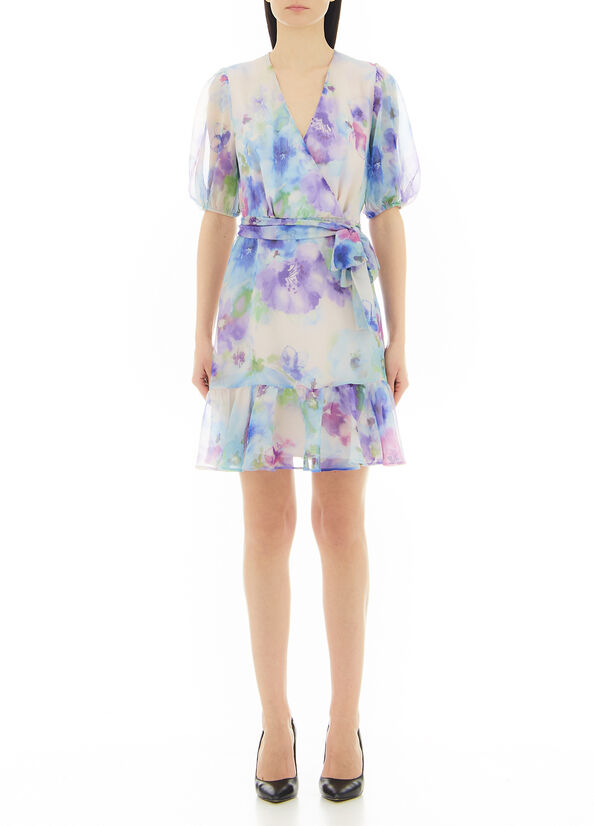 Vestito a fiori con cintura