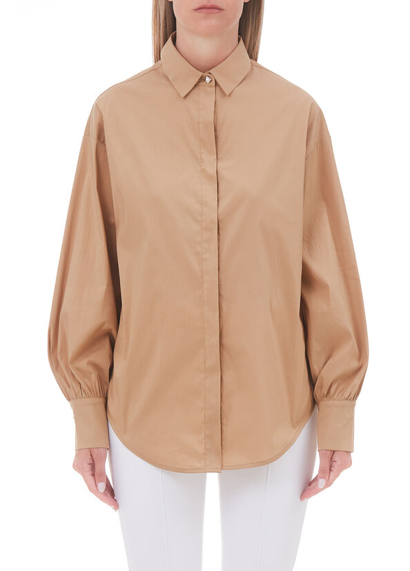 Camicia con maniche a sbuffo