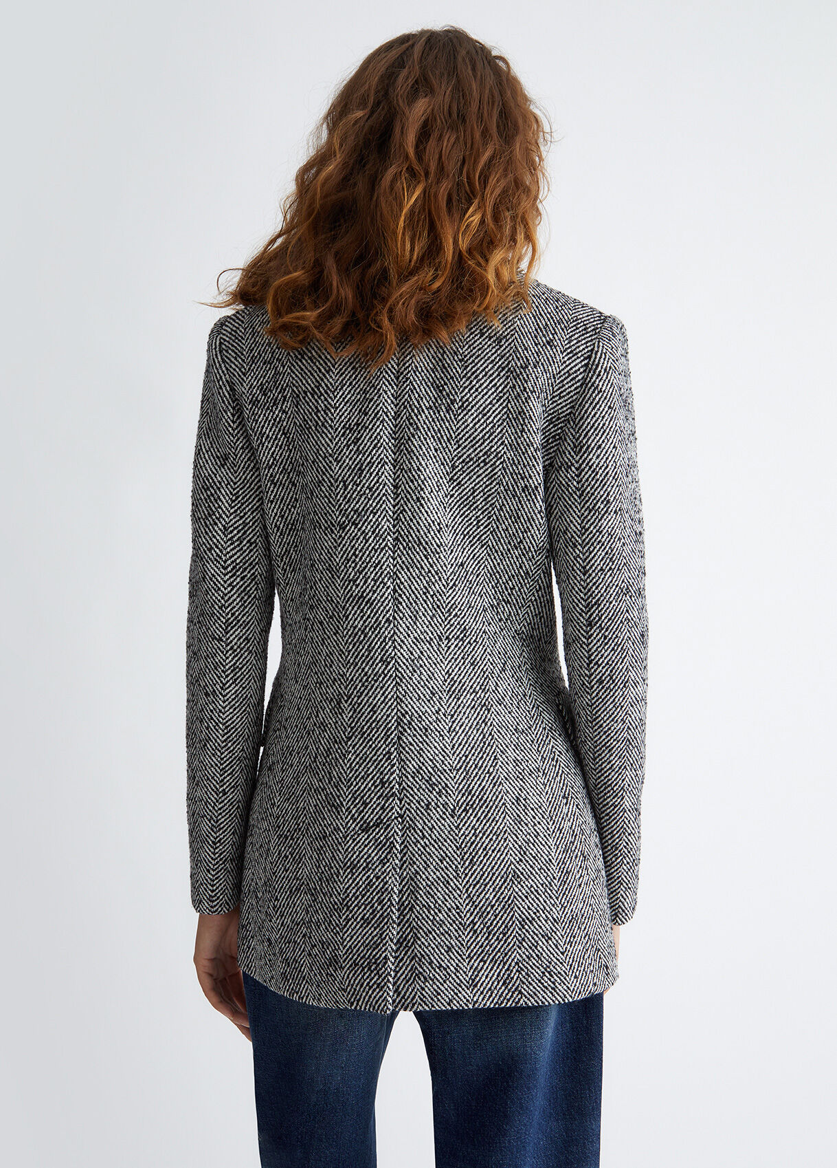 Short double-breasted coat