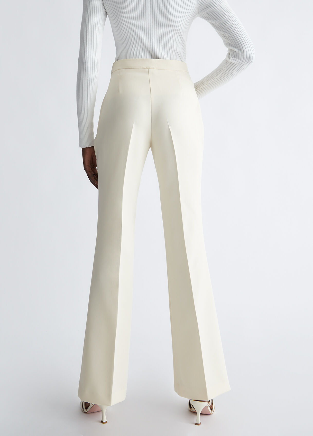 Flare stretch trousers