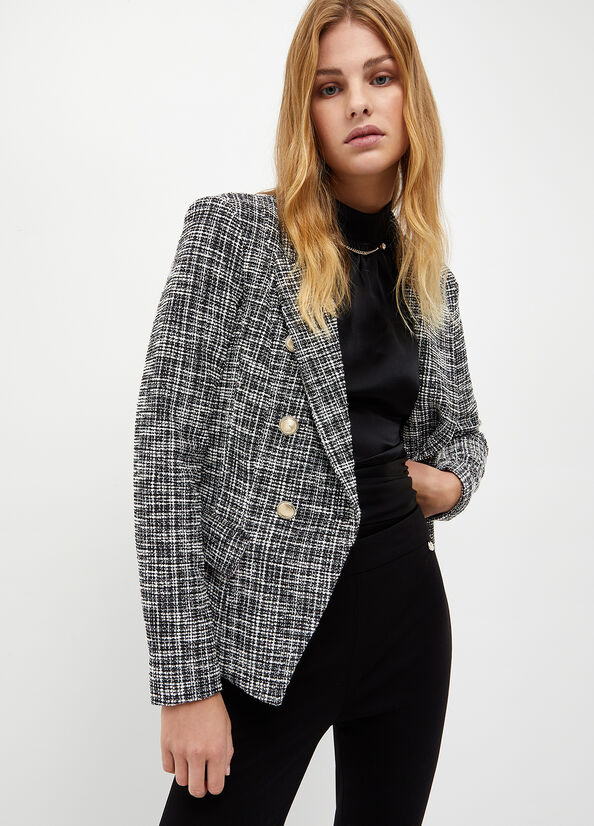 Blazer in stuoia