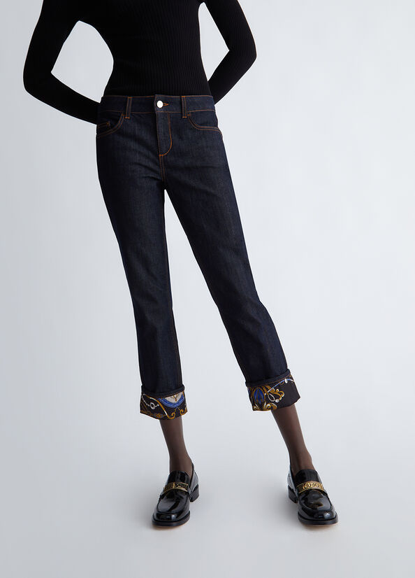 Jeans cropped bottom up