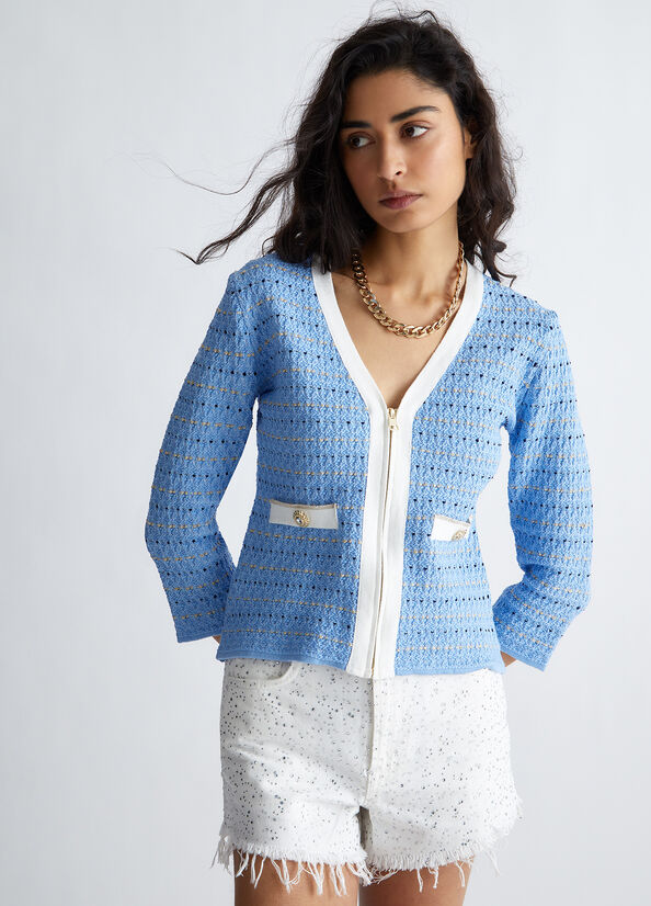 Giacca in maglia jacquard