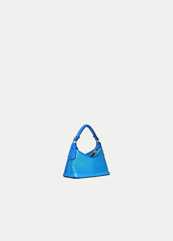Micro borsa hobo con strass
