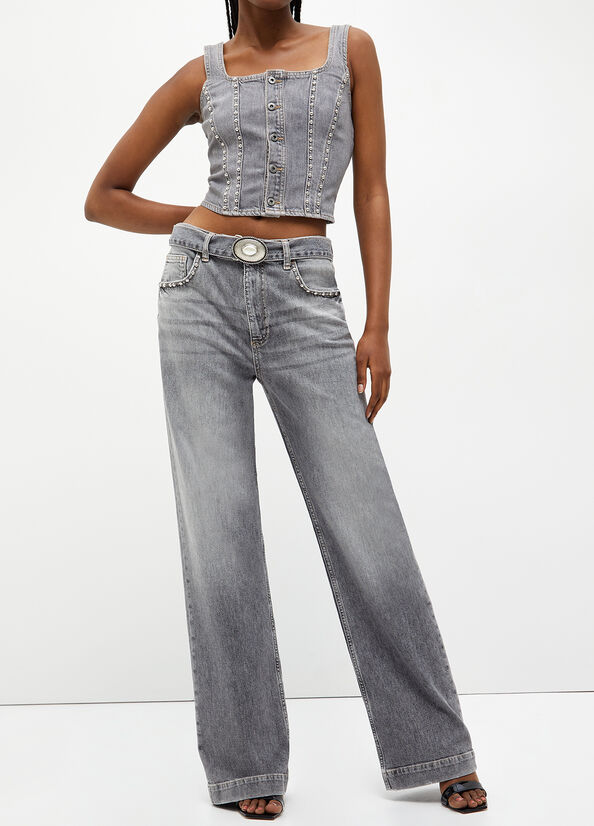 Jeans flare ecosostenibile