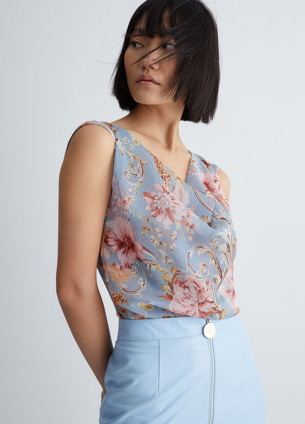 Top floreale ecosostenibile